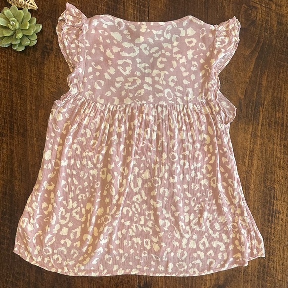 Savanna Jane | Leopard Embroidered Blouse, Lavender, Size L - Picture 3 of 10